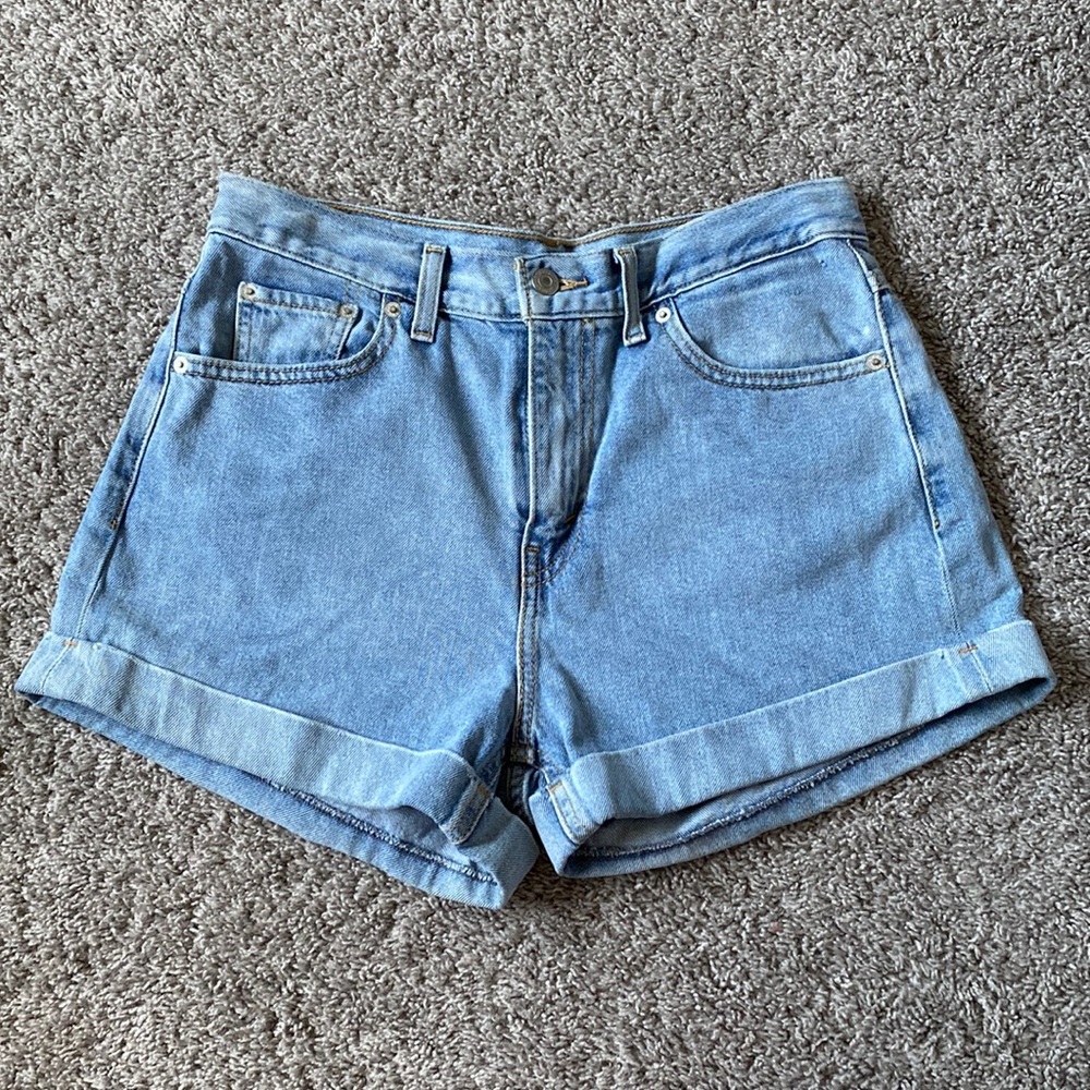 Levi High-Rise A-Line Denim Short